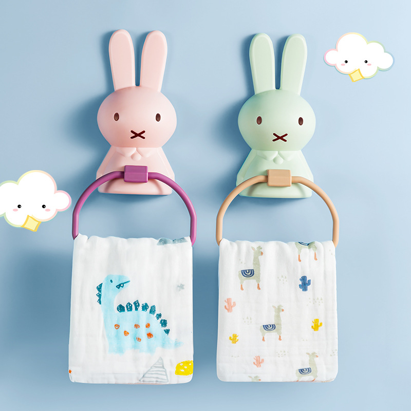 Home Edit Bathroom Storage - Schattig Nijntje Niet-geperforeerd handdoekenrek Kawaii Konijn