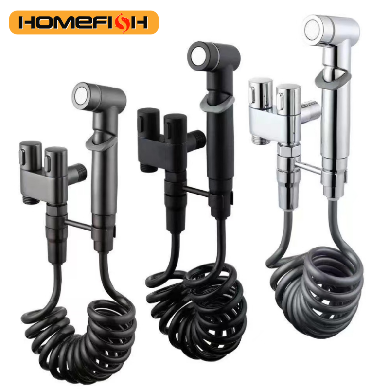 Plunger Toilet - Homefish Hogedruk Handdouche Bidet Spuitmond Dubbele