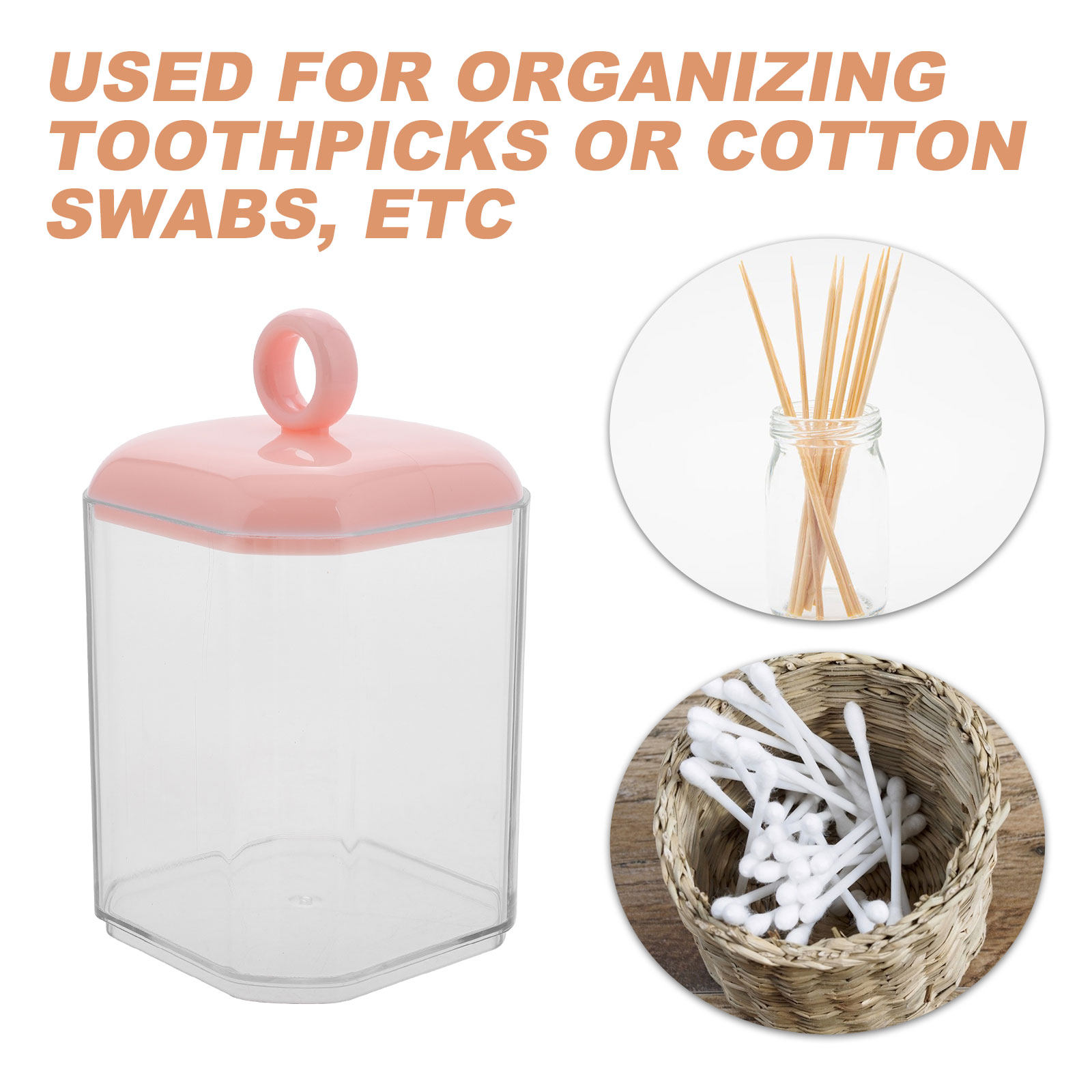 Desktop opbergdoos voor watten - Home Essentials Bathroom Storage recensie en prijs