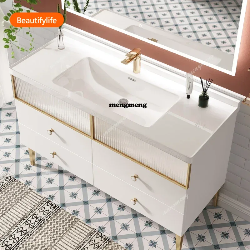 Eenvoudige moderne luxe badkam - Home Bathroom Vanity Combo recensie en prijs