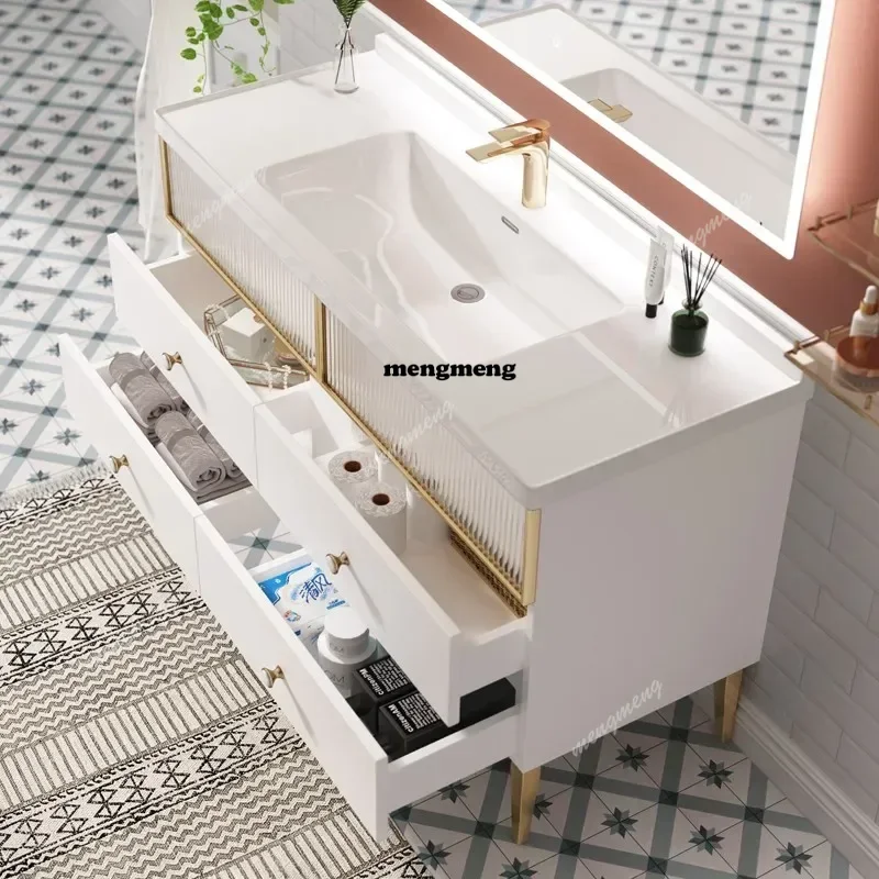 Eenvoudige moderne luxe badkam - Home Bathroom Vanity Combo recensie en prijs
